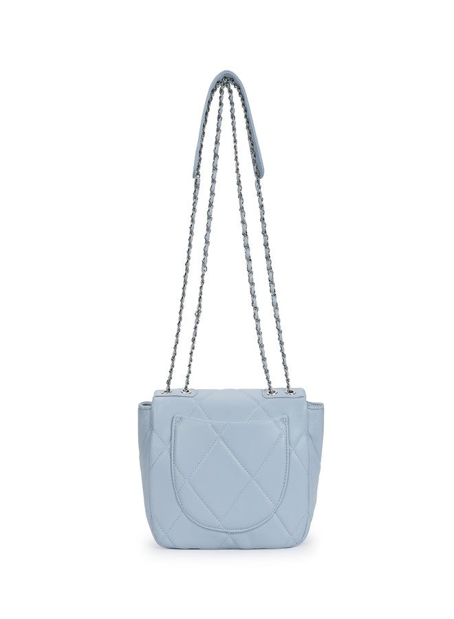 Fastrack Quilted Sling Bag for Women | Faux Leather Crossbody with Chain Strap, Magnetic Flap, Zipper Closure, Inner Organizer Pockets | Compact Everyday Sling for College, Errands, Brunch Outings - Image 5